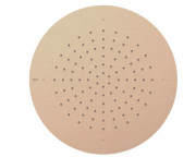 Верхній душ Tres Ø 380 мм вбудований нержавіюча сталь матове рожеве золото 134940OPM