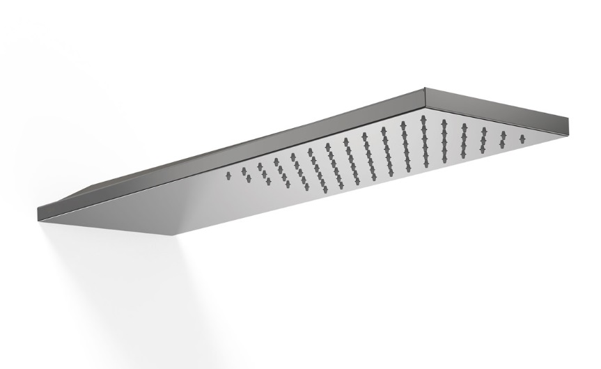 Верхний душ со стены Tres 160х550 мм нержавеющая сталь металлик черный 29990303KM