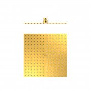 Лійка для верхнього душу Tres 300х300 мм нержавіюча сталь золото 134315012OR