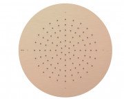 Верхний душ Tres встраиваемый Ø 380 мм нержавеющая сталь матовое розовое золото 134940OPM