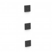 3 скрытых гидромассажных форсунки Tres матовый черный 13451501NM