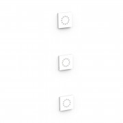 3 скрытых гидромассажных форсунки Tres матовый белый 13451501BM