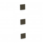 3 скрытых гидромассажных форсунки Tres черная бронза 13451501KMB