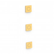 3 скрытых гидромассажных форсунки Tres матовое золото 13451501OM