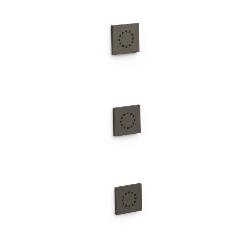 3 прихованих гідромасажних форсунки Tres металік чорний 13451501KM