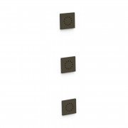 3 скрытых гидромассажных форсунки Tres черная бронза 13451501KMB