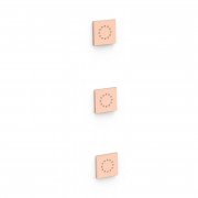 3 скрытых гидромассажных форсунки Tres матовое розовое золото 13451501OPM