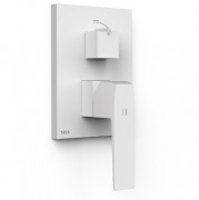 Змішувач для душу Tres Slim-Tres вбудований 2 споживача матовий білий 20228110BM