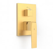 Змішувач для душу Tres Slim-Tres 2 споживача матове золото 20228110OM