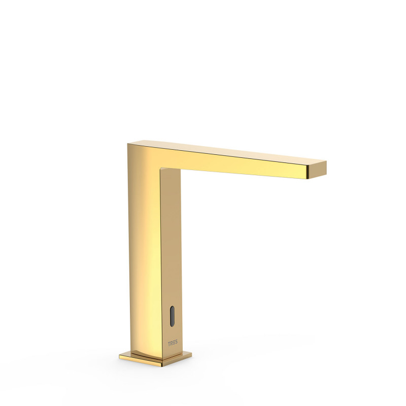 Кран для раковины Tres Slim-Tres электронный на одну воду золото 20261310OR