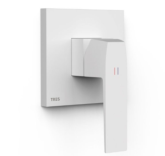 Змішувач для душу Tres Slim-Tres 1 споживач матовий білий 20227810BM