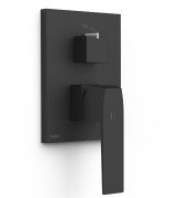 Змішувач для душу Tres Slim-Tres вбудований 2 споживача матовий чорний 20228110NM
