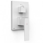 Смеситель для душа Tres Slim-Tres встраиваемый 2 потребителя матовый белый 20228110BM