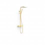 Душова стійка Tres Over-wall із термостатом матове золото 19039306OM