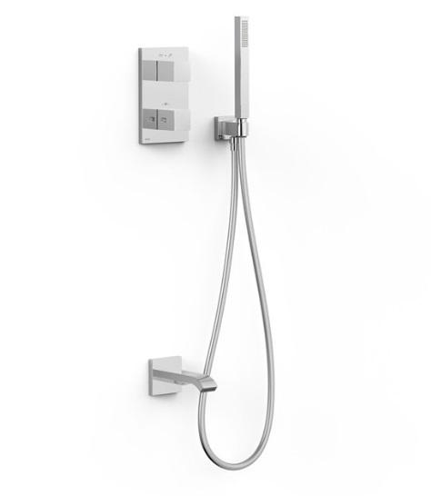 Термостат для ванної Tres Therm-Box на 2 споживача з душовим гарнітуром хром 00625006