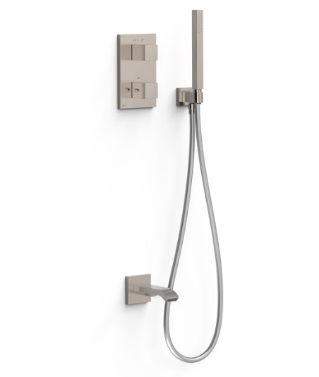 Термостат для ванної Tres Therm-Box на 2 споживача з душовим гарнітуром сталь 00625006AC