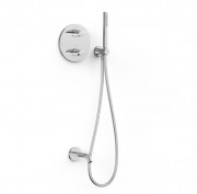 Термостат для ванной Tres Therm-Box на 2 потребителя с душевым гарнитуром хром 28125006