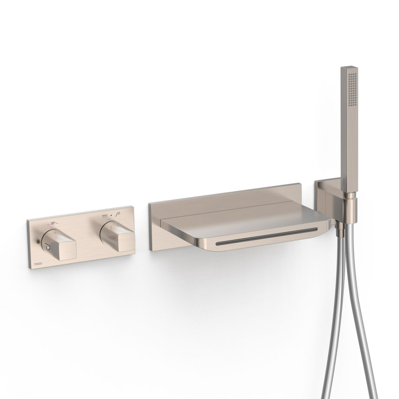 Термостат для ванни Tres B-system на 2 споживача з душовим гарнітуром сталь 30725207AC