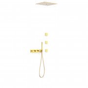 Душова система прихованого монтажу Tres B-system із термостатом золото 30725406OR