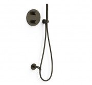 Термостат для ванной Tres Therm-Box на 2 потребителя с душевым гарнитуром черная бронза 26225006KMB