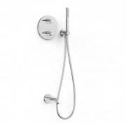 Термостат для ванной Tres Therm-Box на 2 потребителя с душевым гарнитуром хром 28125006