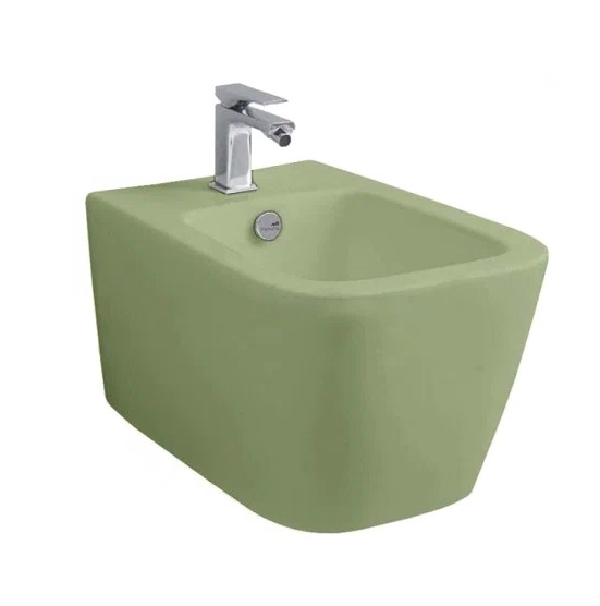 Биде подвесное ArtCeram A16 36х52,5 см керамика зеленый шалфей ASB001 44;00