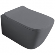 Унитаз подвесной ArtCeram A16 безободковый 36х52,5 см керамика серо-синий ASV003 37;00