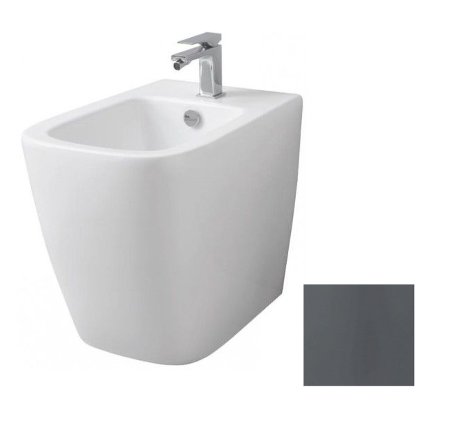 Биде напольное ArtCeram A16 36х52,5 см керамика серо-синий ASB002 37;00