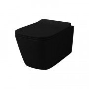 Унітаз підвісний ArtCeram A16 безободковий 36х52, 5 см кераміка чорний матовий ASV003 17;00