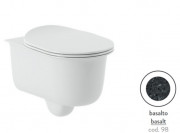 Унітаз підвісний ArtCeram Chic безободковий 38х53 см кераміка базальт CHV001 98;00