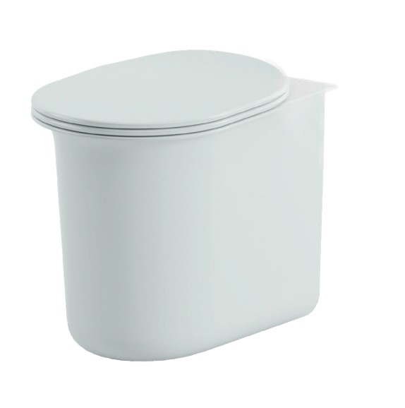 Унитаз напольный ArtCeram Chic безободковый 38х54 см керамика белый матовый CHV002 05;00