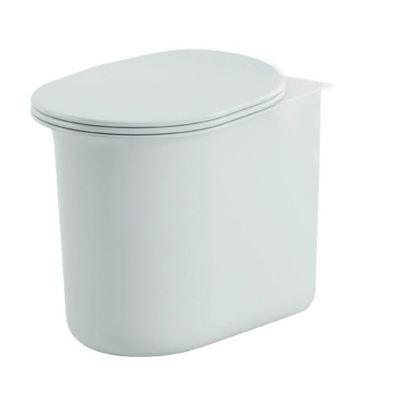 Унітаз для підлоги ArtCeram Chic безободковий 38х54 см кераміка білий матовий CHV002 05;00