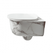 Унитаз подвесной ArtCeram Chic безободковый 38х53 см керамика calacatta CHV001 94;00
