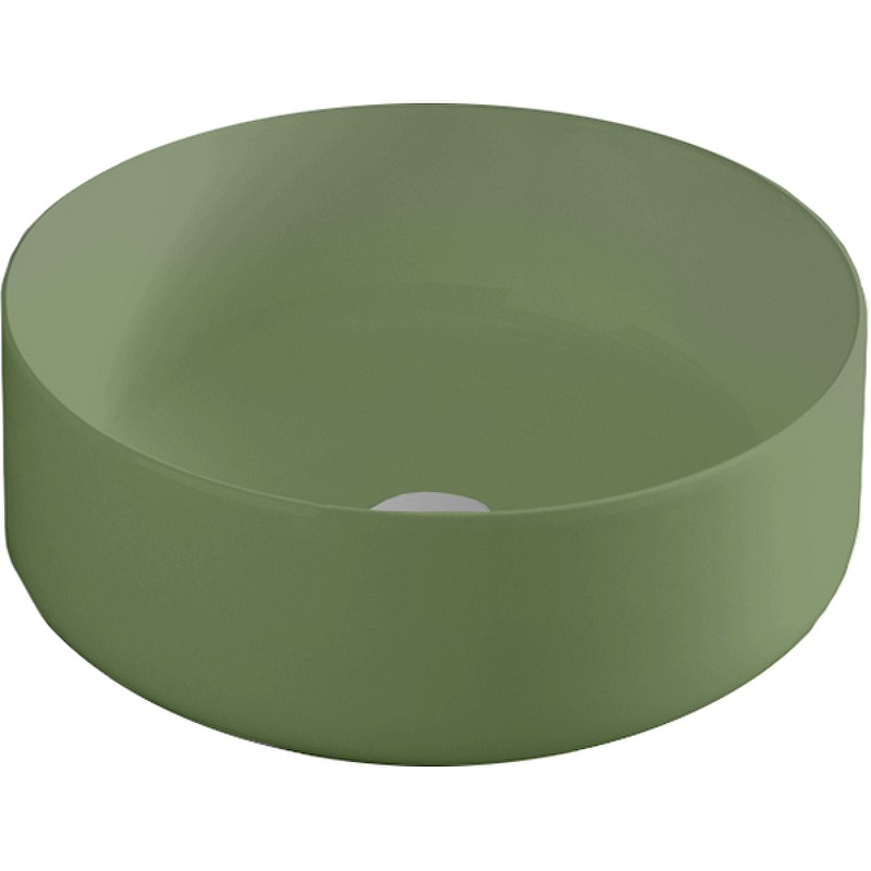 Раковина для ванной ArtCeram Cognac Ø42 см керамика зеленый шалфей COL001 44;00