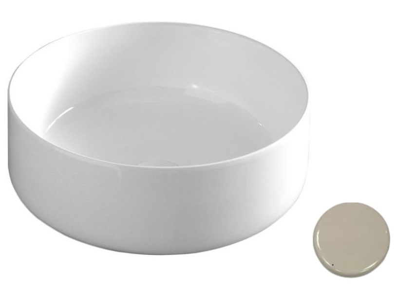 Раковина для ванної ArtCeram Cognac Ø42 см кераміка шампань COL001 02;00