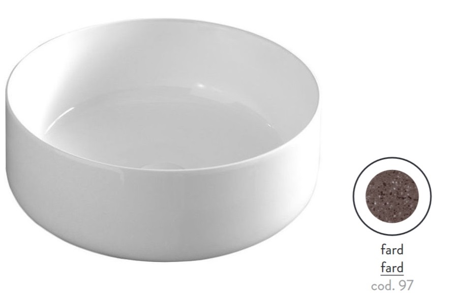 Раковина для ванної ArtCeram Cognac Ø42 см кераміка fard COL001 97;00