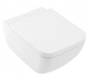 Унитаз подвесной Villeroy & Boch Collaro 37,5х56 см с сидением санитарная керамика альпийский белый 4626HS01