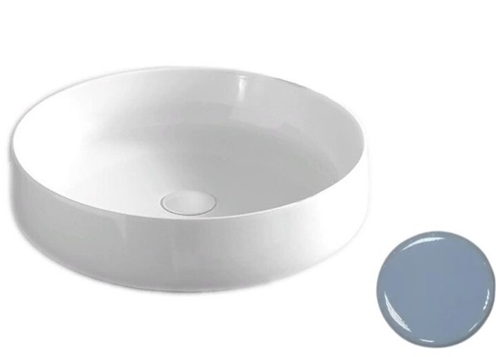 Раковина для ванной ArtCeram Cognac Ø48 см керамика голубой COL002 32;00
