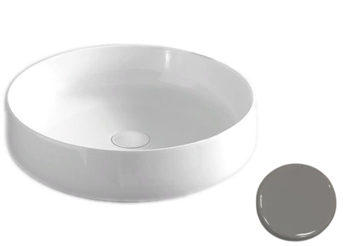 Раковина для ванної ArtCeram Cognac Ø48 см кераміка сірий COL002 34;00