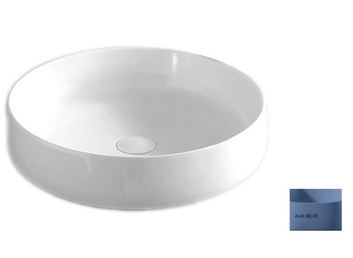 Раковина для ванної кімнати ArtCeram Cognac Ø48 см кераміка синій COL002 38;00