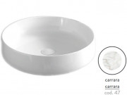 Раковина для ванной ArtCeram Cognac Ø48 см керамика каррара COL002 47;00