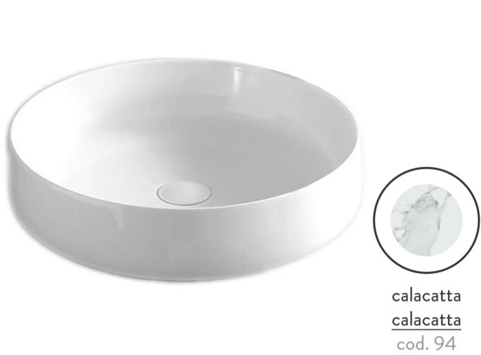 Раковина для ванної ArtCeram Cognac Ø48 см кераміка calacatta COL002 94;00