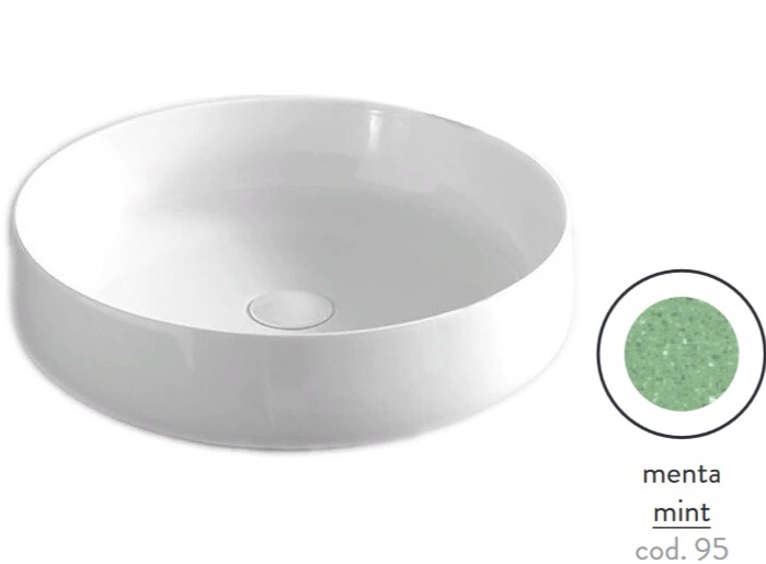 Раковина для ванной ArtCeram Cognac Ø48 см керамика menta COL002 95;00