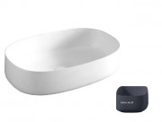 Раковина для ванної ArtCeram Cognac 55х35 см кераміка темно-синій COL003 36;00