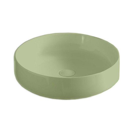 Раковина для ванної ArtCeram Cognac Ø48 см кераміка зелена шавлія COL002 44;00