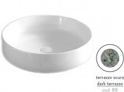 Раковина для ванної ArtCeram Cognac Ø48 см кераміка terrazzo scuro COL002 88;00