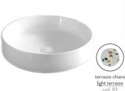 Раковина для ванної ArtCeram Cognac Ø48 см кераміка terrazzo chiaro COL002 89;00