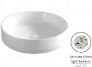 Раковина для ванной ArtCeram Cognac Ø48 см керамика terrazzo chiaro COL002 89;00