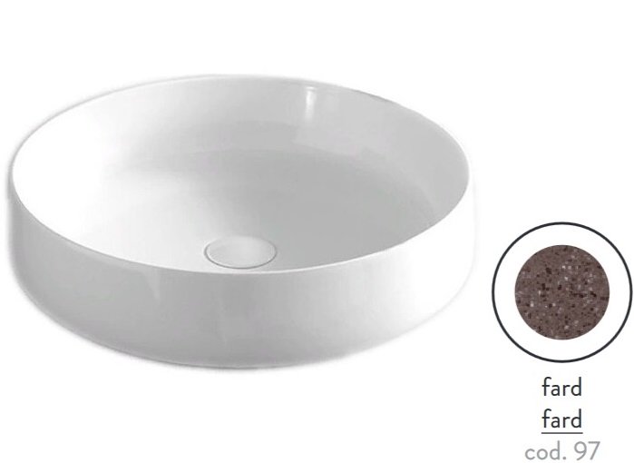 Раковина для ванної кімнати ArtCeram Cognac Ø48 см кераміка fard COL002 97;00