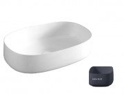 Раковина для ванної ArtCeram Cognac 55х35 см кераміка темно-синій COL003 36;00